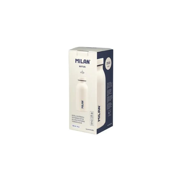 Milan 430 Since 1918 Botella isotérmica de acero inoxidable de 354 ml blanca 426188 - 3