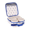 Milan 460 Since 1918 Bolsa térmica para comida de 3,9 L con 3 recipientes (blanca) 427597 - 2