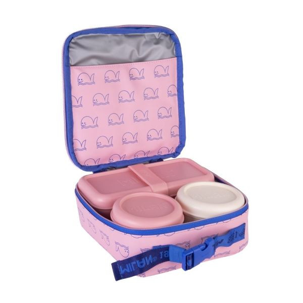 Milan 460 Since 1918 Bolsa térmica para comida de 3,9 L con 3 recipientes (rosa) 427598 - 2