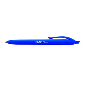 Bolígrafo retráctil Milan P1 Touch (azul) 425906 - 1