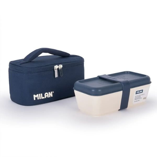 Milan Bolsa Porta Alimentos Azul Isotérmica con Fiambrera 1,5 litros 427595 - 5