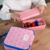 Milan Bolsa Porta Alimentos Rosa Isotérmica con 3 Fiambreras 3,9 litros 427598 - 2