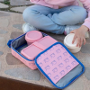 Milan Bolsa Porta Alimentos Rosa Isotérmica con 3 Fiambreras 3,9 litros 427598 - 4