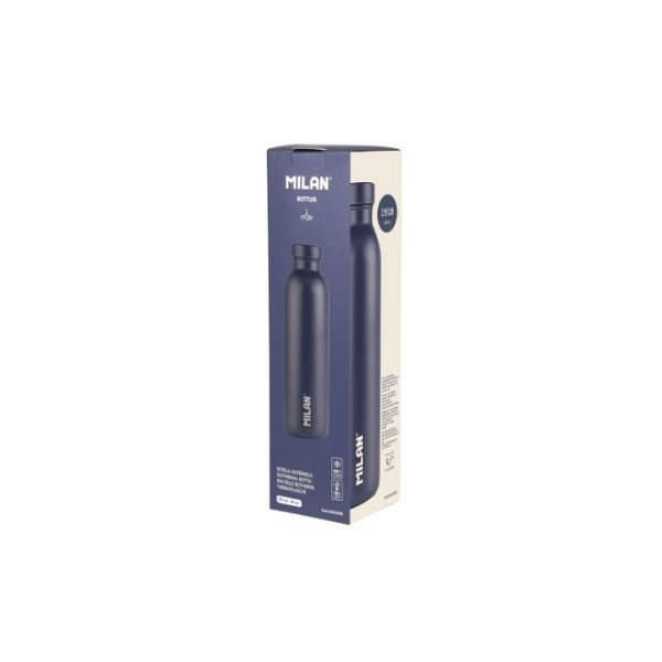 Milan Botella de acero inoxidable azul marino - 590 ml 426959 - 2