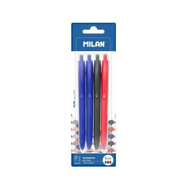 Pack de 4 bolígrafos Milan P1 Touch 426947 - 1
