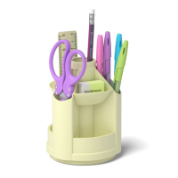 Mini organizador de escritorio giratorio - Amarillo pastel 1343569 426058