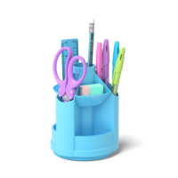 Mini organizador de escritorio giratorio - Azul pastel 1343568 426057