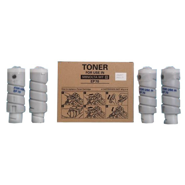 Minolta Konica Minolta 8931-621 (EP 70) 4 toner negros (original) 8931-261 072086 - 1