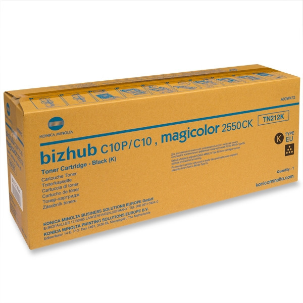 Minolta Konica Minolta TN-212K (A00W472) toner negro (original) A00W472 072346 - 1