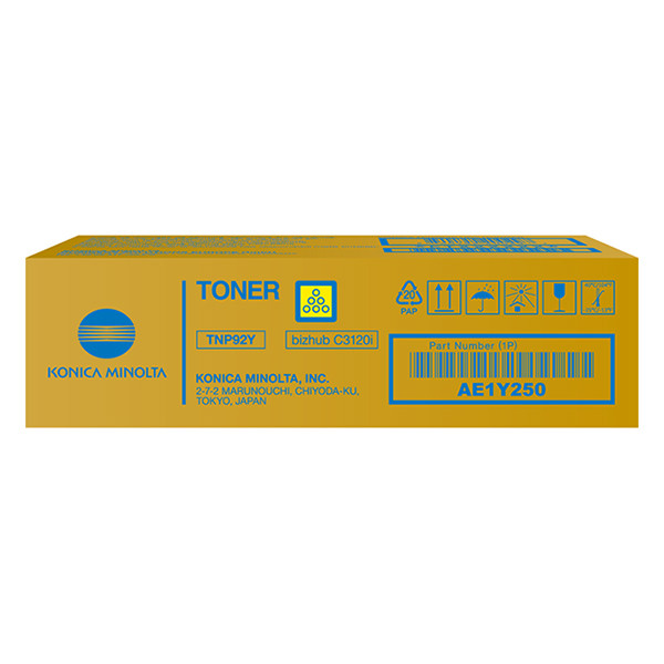Konica Minolta TNP-92Y (AE1Y250) toner amarillo (original)