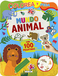 Mundo animal libro de pegatinas 426848