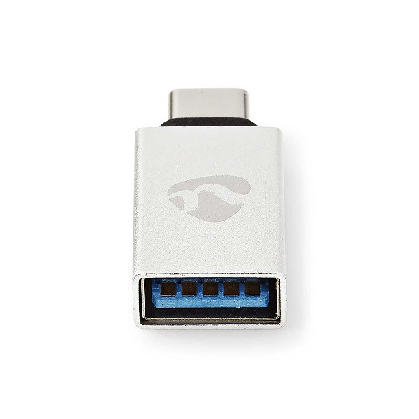 Nedis Adaptador USB-C a USB-A plateado K010221041 - 1