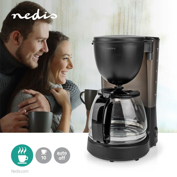 Nedis Cafetera negra de 1,25 litros K170108122 - 2