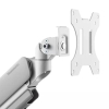 Neomounts Next Core Brazo de monitor con resorte de gas para 1 monitor, blanco (con abrazadera y pasacables de escritorio) 204021 - 4