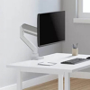 Neomounts Next Core Brazo de monitor con resorte de gas para 1 monitor, blanco (con abrazadera y pasacables de escritorio) 204021 - 7
