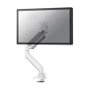 Neomounts Next Core Brazo de monitor con resorte de gas para 1 monitor, blanco (con abrazadera y pasacables de escritorio) 204021 - 1