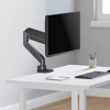 Neomounts Next Core Brazo de monitor con resorte de gas para 1 monitor, negro (con abrazadera y pasacables de escritorio) 204020 - 7