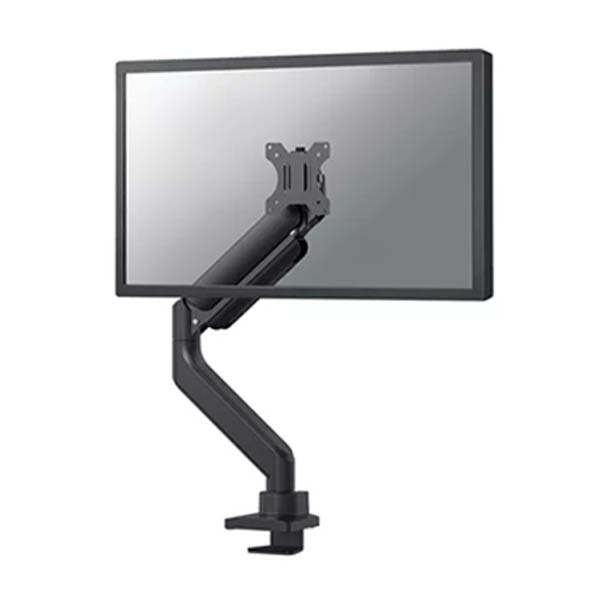 Neomounts Next Core Brazo de monitor con resorte de gas para 1 monitor, negro (con abrazadera y pasacables de escritorio) – imagen 2