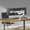 Neomounts Next Core Brazo de monitor con resorte de gas para 2 monitores, blanco (con abrazadera y pasacables de escritorio) 204023 - 7