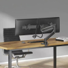 Neomounts Next Core Brazo de monitor con resorte de gas para 2 monitores, negro (con abrazadera y pasacables de escritorio) 204022 - 7