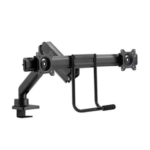 Neomounts Next Core Brazo de monitor con resorte de gas para 2 monitores, negro (con abrazadera y pasacables de escritorio) 204022 - 2