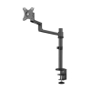 Neomounts Next Lite Brazo de monitor ahorrador de espacio para 1 monitor, negro (con abrazadera y ojal) 204011 - 2