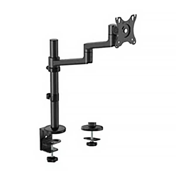 Neomounts Next Lite Brazo de monitor ahorrador de espacio para 1 monitor, negro (con abrazadera y ojal) 204011 - 8