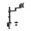 Neomounts Next Lite Brazo de monitor ahorrador de espacio para 1 monitor, negro (con abrazadera y ojal) 204011 - 8