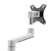 Neomounts Next Lite Brazo de monitor ahorrador de espacio para 2 monitores, blanco (con abrazadera y ojal) 204014 - 7