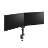Neomounts Next Lite Brazo de monitor ahorrador de espacio para 2 monitores, negro (con abrazadera y ojal) 204012 - 3