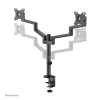 Neomounts Next Lite Brazo de monitor ahorrador de espacio para 2 monitores, negro (con abrazadera y ojal) 204012 - 6