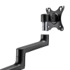 Neomounts Next Lite Brazo de monitor ahorrador de espacio para 2 monitores, negro (con abrazadera y ojal) 204012 - 7