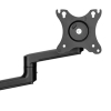 Neomounts Next Lite Brazo de monitor ahorrador de espacio para 2 monitores, negro (con abrazadera y ojal) 204012 - 8