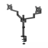 Neomounts Next Lite Brazo de monitor ahorrador de espacio para 2 monitores, negro (con abrazadera y ojal) 204012 - 10