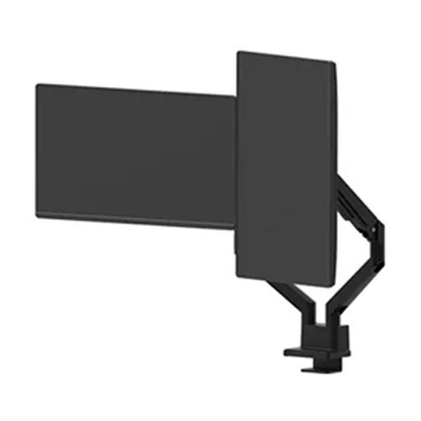 Neomounts Next Slim Desk Brazo de monitor con resorte de gas para 2 monitores, negro (con abrazadera y pasacables de escritorio) 204019 - 6