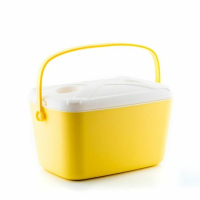 Nevera Portátil Rígida Amarilla y Blanca 15 litros 427587