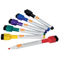 Nobo 1903792 mini rotulador con borrador para pizarra blanca surtido 6 unidades (punta fina 2 mm) 426999