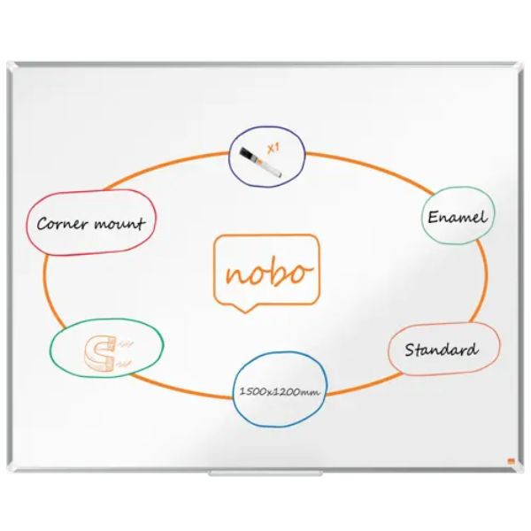Nobo 1915147 pizarra magnética esmaltada 150 x 120 cm 427004 - 1