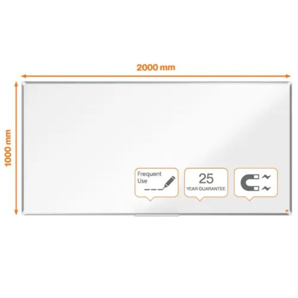 Nobo 1915150 pizarra blanca magnética esmaltada 200 x 100 cm 427005 - 3
