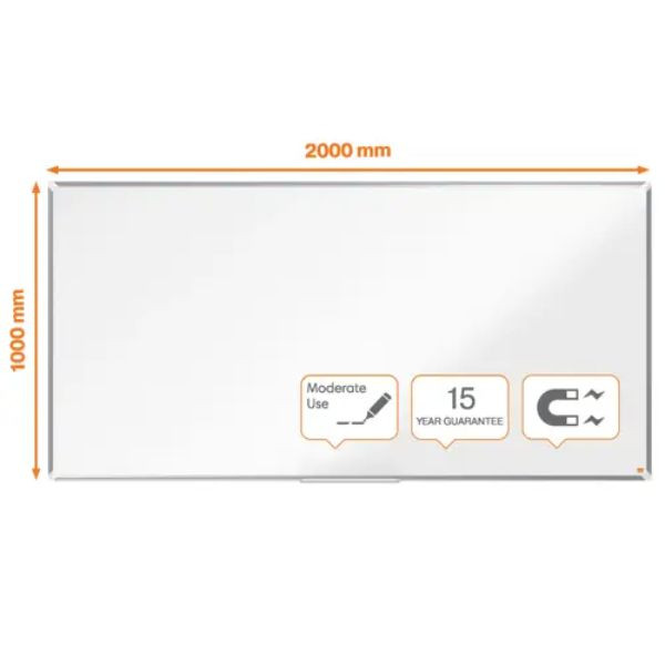 Nobo 1915162 pizarra magnética de acero 200 x 100 cm 427007 - 3