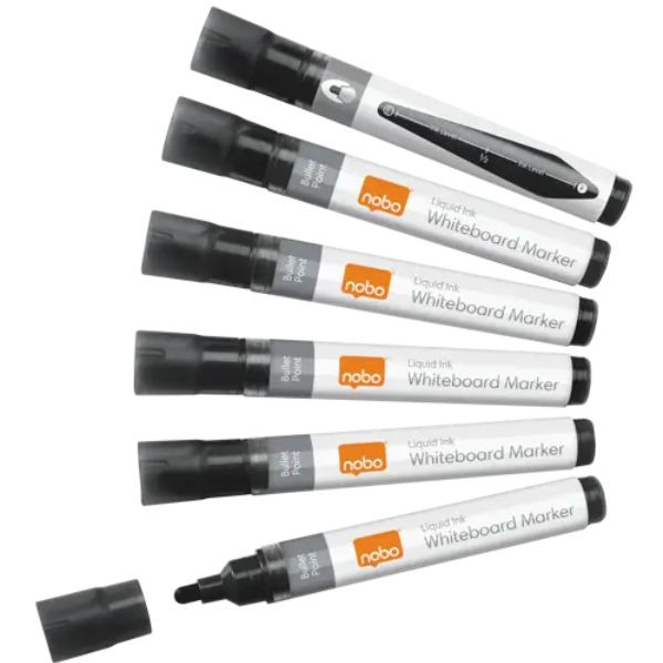 Nobo 1915377 rotuladores de tinta líquida negro surtido 10 unidades (punta cónica 3 mm) 247521 - 1