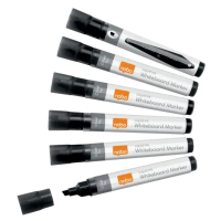 Nobo 1915382 rotuladores de tinta negro líquido surtido 10 unidades (punta biselada 4 mm) 427012