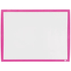 Nobo 2104177 pizarra blanca magnética pequeña con marco fucsia 585 x 430 mm 427030 - 1