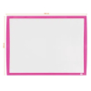 Nobo 2104177 pizarra blanca magnética pequeña con marco fucsia 585 x 430 mm 427030 - 2