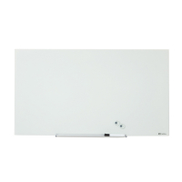 Nobo Widescreen pizarra magnética de cristal de 126 x 71,1 cm, blanca 247329