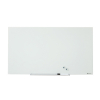 Nobo Widescreen pizarra magnética de cristal de 126 x 71,1 cm, blanca 247329 - 1