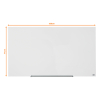 Nobo Widescreen pizarra magnética de cristal de 126 x 71,1 cm, blanca 247329 - 2