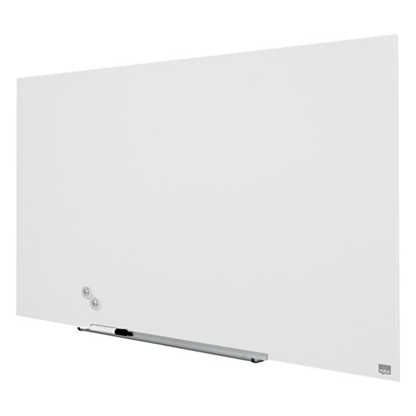 Nobo Widescreen pizarra magnética de cristal de 126 x 71,1 cm, blanca 247329 - 3