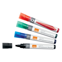 Nobo pizarra blanca para rotuladores surtidos 4 unidades (punta biselada de 4 mm) 247531