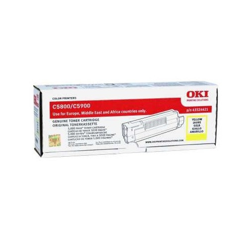 OKI 43324421 toner amarillo (original) 43324421 035850 - 1